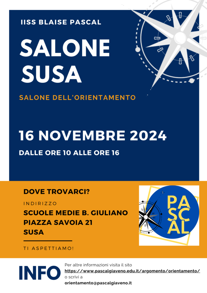 Il Pascal al Salone di Orientamento di Susa